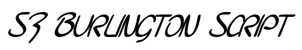 SF Burlington Script font preview